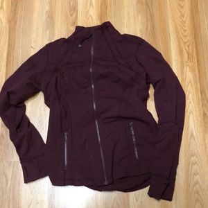 Lululemon define maroon jacket size 12